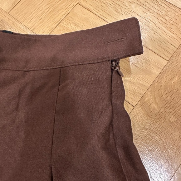 Brown Pleated Skater Mini Tennis Skirt US0 NWT - Picture 4 of 6